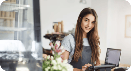 Woman at Register